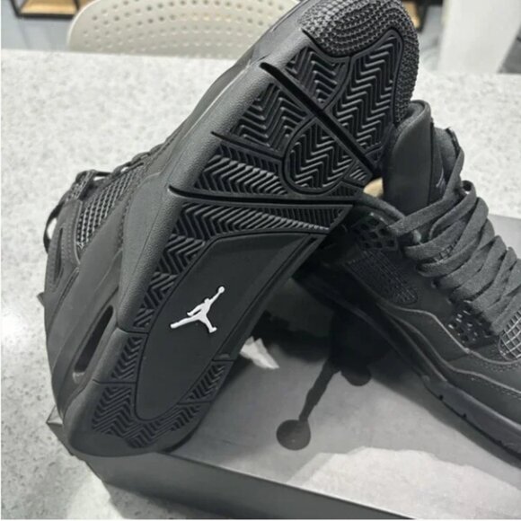 Nike Air Jordan 4 Retro Black Cat Sneakers - Picture 4 of 5